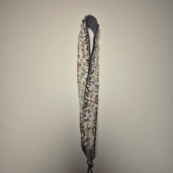 Anthropologie Boho Whimsy Frilly Chunky Yarn Tweed 100% Cotton Canvas Bag Strap - Picture 3 of 7